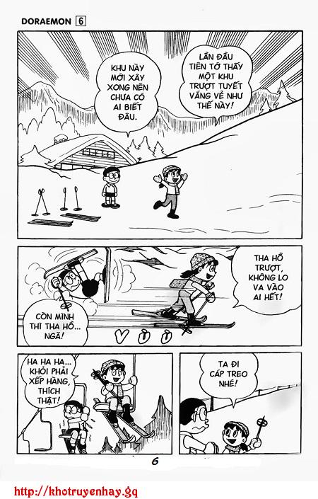 Đọc truyện tranh Doremon chap 92 Sân trượt tuyết trong hộp