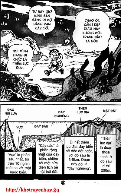 Đọc truyện tranh doremon chap 58: Chuyến đi bộ qua biển