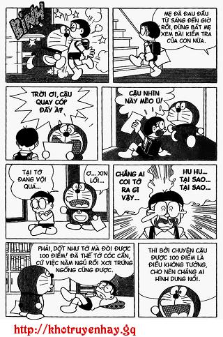 Đọc Truyện Tranh Doreamon Chap 449-Nobita Được 100 Điểm